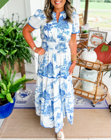 Ortrud – Klassisches Maxikleid – Blau