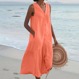 Catalina - Stilvolle Sommertunika – Orange
