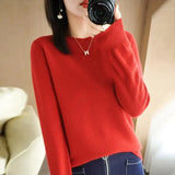 Maren – weicher und modischer Pullover – Rot