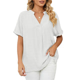 Raamah - klassische Bluse – Weiß