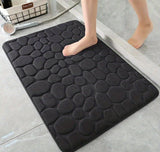 AquaGuard Absorbierende Badezimmermatte – Schwarz