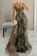 Kaevia - Leichtes Blumenkleid – Grün