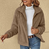Sheena™ - Plüsch Winterpullover – Khaki