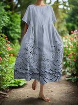 Emma | Lässig-elegantes Kleid – Blau
