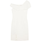 Seraphe : Weißes Kleid mit Schlitz – Weiß