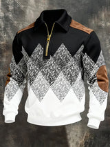 Renshaw - Stylisches Sweatshirt Mit Reißverschluss – Schwarz