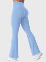 Zyronia | Atmungsaktive Sport Leggings für Damen Sommer – Hellblau