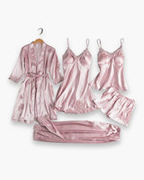 Damen Elegantes Schlafanzug Set | Komfortabel und Stilvoll – Rosa