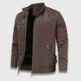 Vincent | Robuste Lederjacke im Wolverine-Stil – Braun