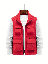 Stilvolle Outdoor Herrenweste - Thorne – Rot