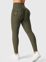 Zerovix | Atmungsaktive Leggings für Damen Sommer Fit – Dunkelgrün