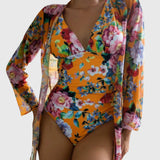 Linnea | Sommer Badeanzug Set – Orange