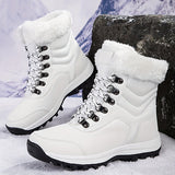 Hochwertige thermo-wanderstiefel für damen – Weiß