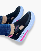 Damen Bequeme Rutschfeste Wanderschuhe | Flexibel – Schwarz