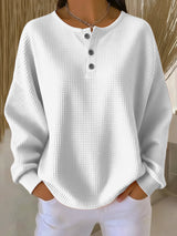 Bryony | Locker Sitzender Pullover – Weiß