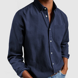 Alvin™ | Premium Casual Hemd – Marineblau