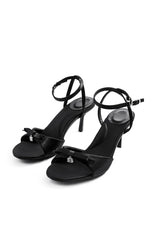 Luvé | Elegante Schwarze Sandaletten mit Absatz – Stilvoll & Feminin – Schwarz