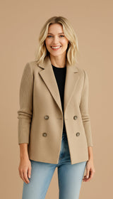 Almante - Pullover Stil Blazer – Beige