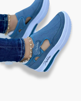 Damen Bequeme Rutschfeste Wanderschuhe | Flexibel – Blau