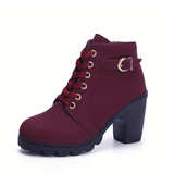 Briella™ Damen Ortopädisch Stiefeletten – Burgundisch