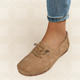 Aafke - Damen Slipper für Empfindliche Füße mit Umfassender Unterstützung – Braun