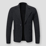 Strickblazer für Herren | Perfekt für alle Jahreszeiten – Schwarz