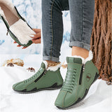 Annegret™ | Elegante Winterstiefeletten mit Wohlfühlkomfort – Grün