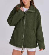 ARIA | COZY COAT – Dunkelgrün