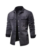 Rolf - Herren Jeanshemd – Schwarz