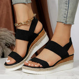 Suzanne – Elegante Plateausandalen für stilvolle Sommerauftritte – Schwarz