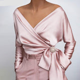 Davina - Seidenbluse – Rosa