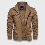 Felix | Warme Jacke mit weichem Innenfutter – Khaki