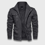 Felix | Warme Jacke mit weichem Innenfutter – Dunkelgrau