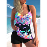 Virelai – Hochwertiges, Lebendiges Tankini-Set – Mehrfarbig