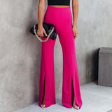 Jimena | Hochtaillierte, hautenge Hose mit Stretch- und Shaping-Effekt – Rosa