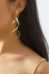 Damen Ohrringe aus Edelstahl mit eleganter Tropfenform – Gold