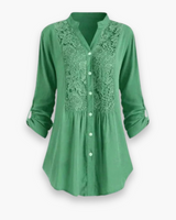 Damen Elegante Lange Bluse | Blusen – Grün