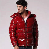 Matthew – glänzende pufferjacke für herren – Rot