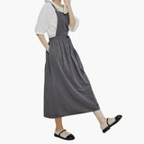 Schlichtes Dirndl kleid für Damen - Oktoberfest 2025 – Dunkel Grau
