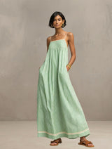 Janne | Sommer-Maxikleid – Grün