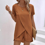Ofiriya - Elegantes Sommer Outfit Kleid – Braun