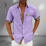 Henrick - Ein elegantes und bequemes Herren-Sommerhemd – Violett