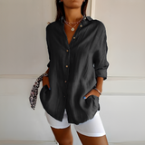 Shanelle - Stilvolle Sommerbluse für Damen – Schwarz