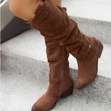 Jossy - Trendige Damenstiefel – Dunkelbraun