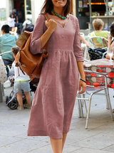 Komfortables Kleid für Damen – Rosa