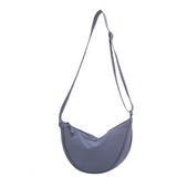 Eliana - Elegante Halbmond-Umhängetasche – Blau