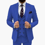 Herren Anzug dreiteilig mit Slim Fit für jede Saison – Königsblau