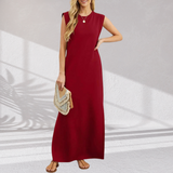 Sarah | Stilvolles Maxi Kleid – Rot