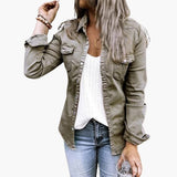 Denim Jacke für Damen – Grau