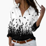 Sommer Top für Damen mit Blumenprint - Lässig & Modern – Weiß